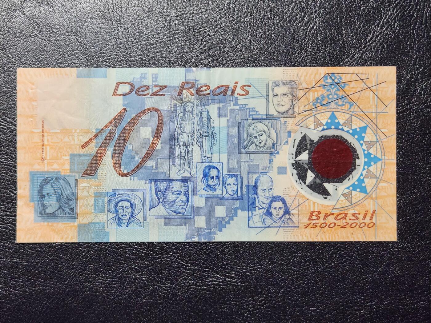 4月11号晚上8点 中外纸币自动截拍第55场 1111狮子号 巴西2000年发现巴西500年纪念钞 缩签版