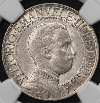 修遠堂世界钱币第111期 - NGC MS63 1913年意大利圈版马车1里拉银币