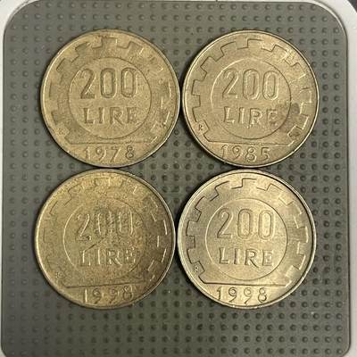 2026年第44场各国散币拍卖（总第194场） - 意大利200里拉4枚