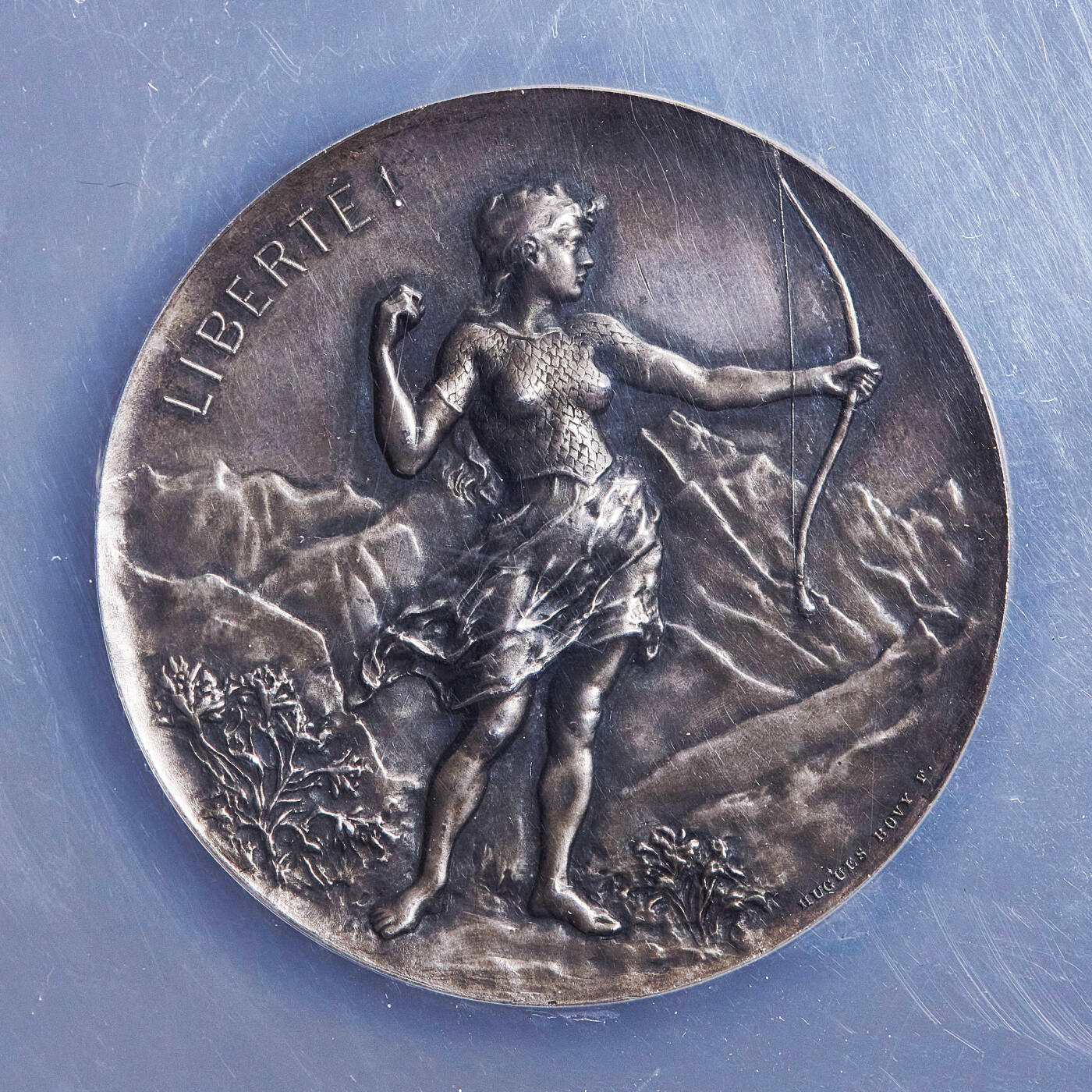 【俄甄集藏】满园春色-2026年(051)04-22星期三 晚 19:30 全场包邮 瑞士1896年纪念日内瓦射击节虎妞射箭大银章，NGC MS63，酱彩老包浆，高浮雕，名誉品种，直径：47mm