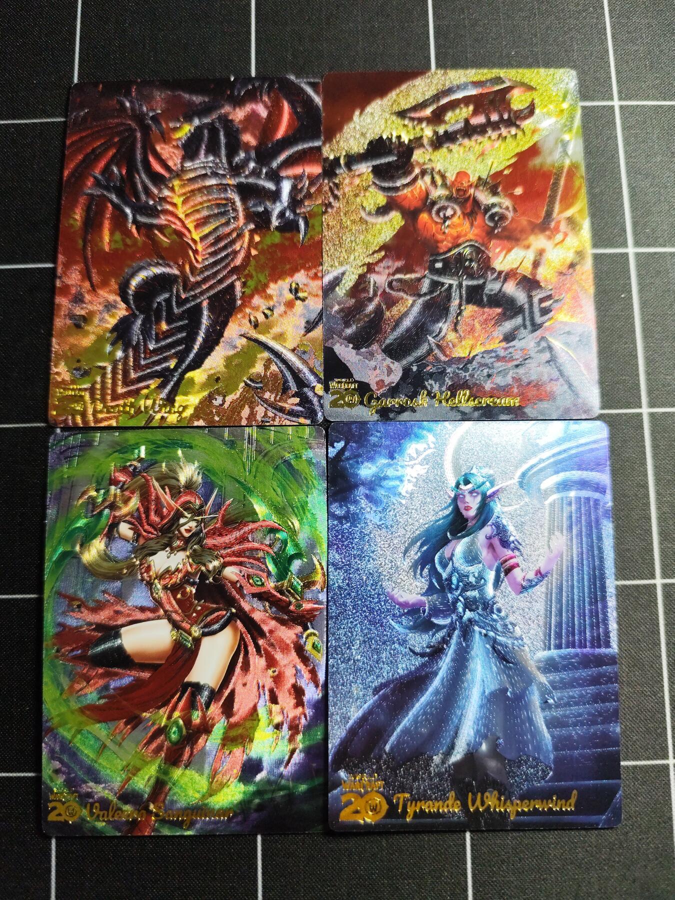 欢迎送拍、零成本上架，释放现金流，合理分配上拍卡品 【折光一套】自制卡 魔兽四节一套4张 奇典文化