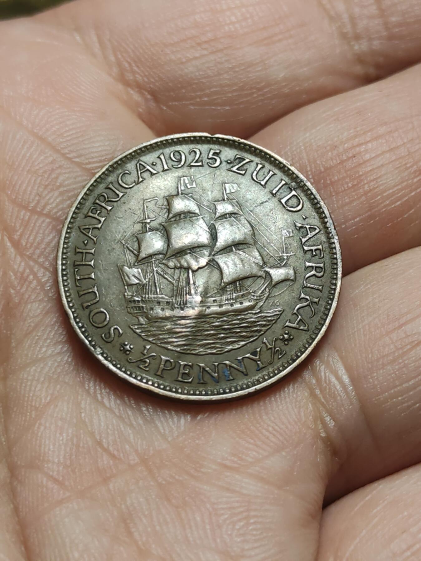 2026年第四十三场(总第二百一十二场）外国好品散币场(免佣金) 英属南非1925年1/2便士(乔治五世第一版)