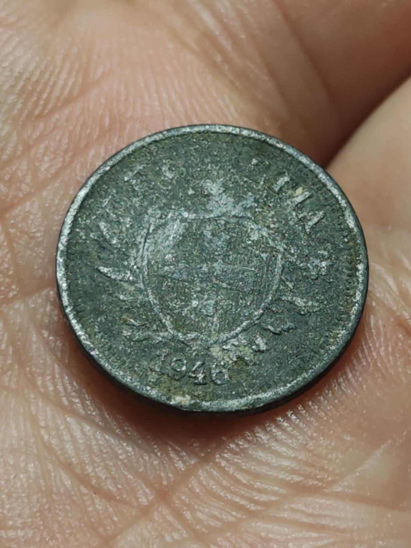 2026年第四十三场(总第二百一十二场）外国好品散币场(免佣金) 瑞士🇨🇭1946年1拉彭锌币(第三版关门年，B标伯尔尼造)