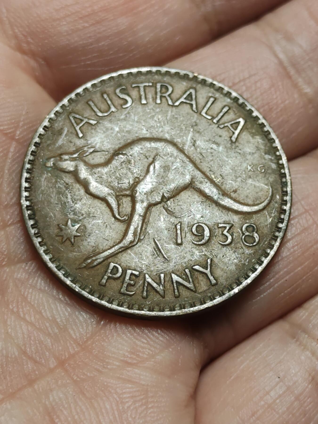 2026年第四十三场(总第二百一十二场）外国好品散币场(免佣金) 澳大利亚🇦🇺1938年1便士(乔治六世第一版)