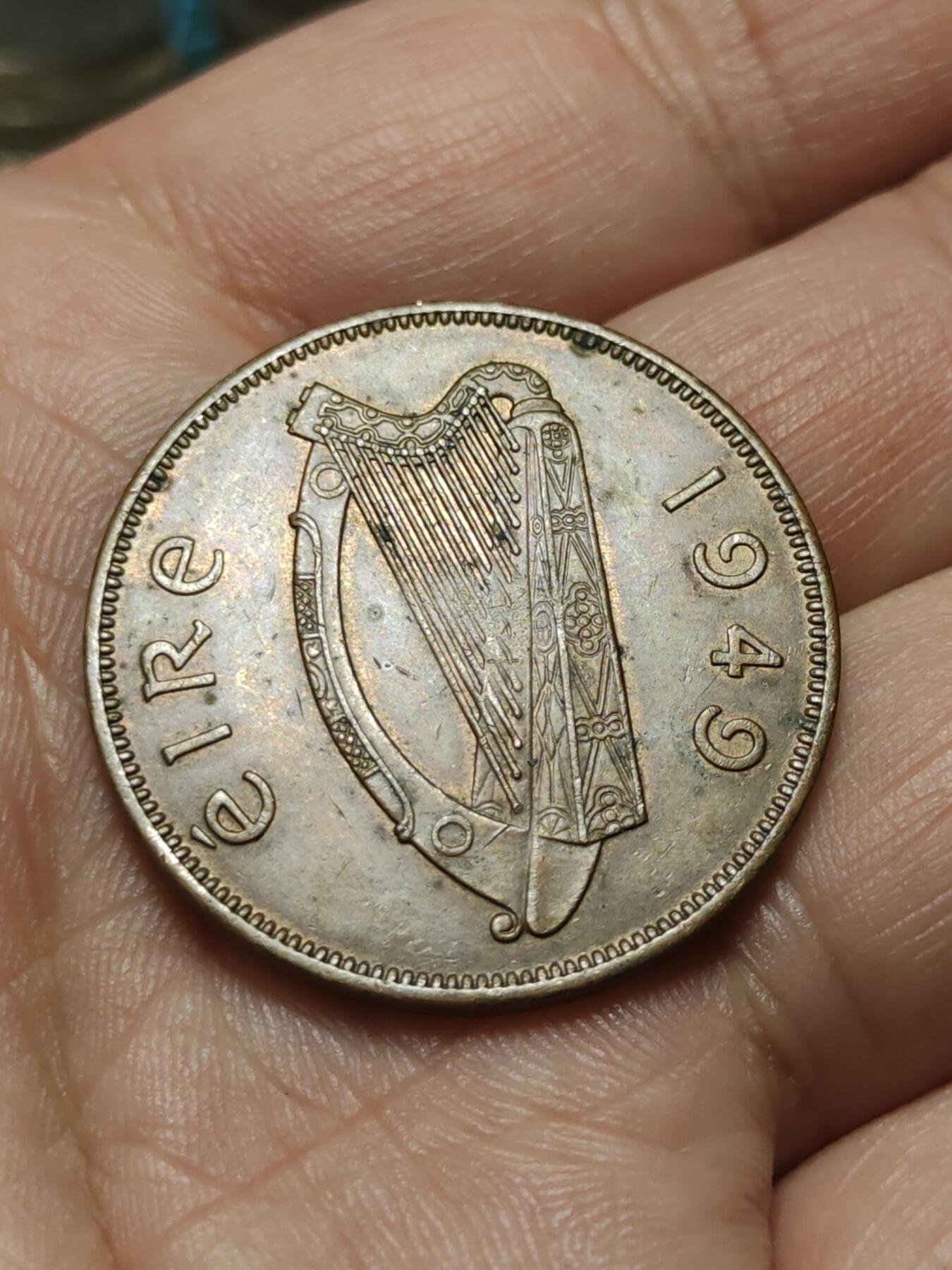 2026年第四十三场(总第二百一十二场）外国好品散币场(免佣金) 爱尔兰🇮🇪1949年1便士(共和国时期第一套)