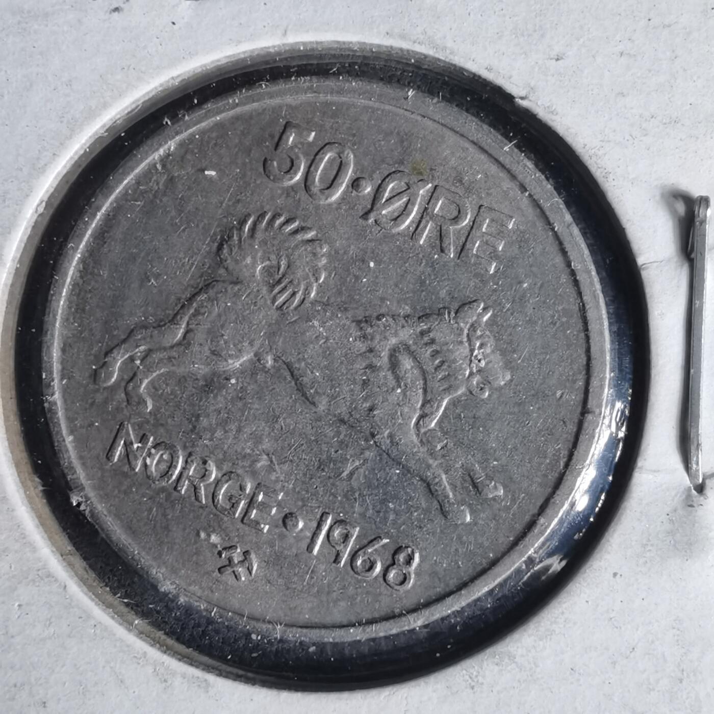 沼泽如烟--第1049场 挪威1968年50欧尔