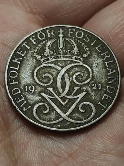 2026年第四十三场(总第二百一十二场）外国好品散币场(免佣金) - 瑞典🇸🇪1921年5欧尔(古斯塔夫五世第二版)