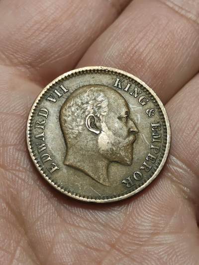 2026年第四十三场(总第二百一十二场）外国好品散币场(免佣金) - 好品–英属印度1910年1/4安娜(爱德华七世时期)