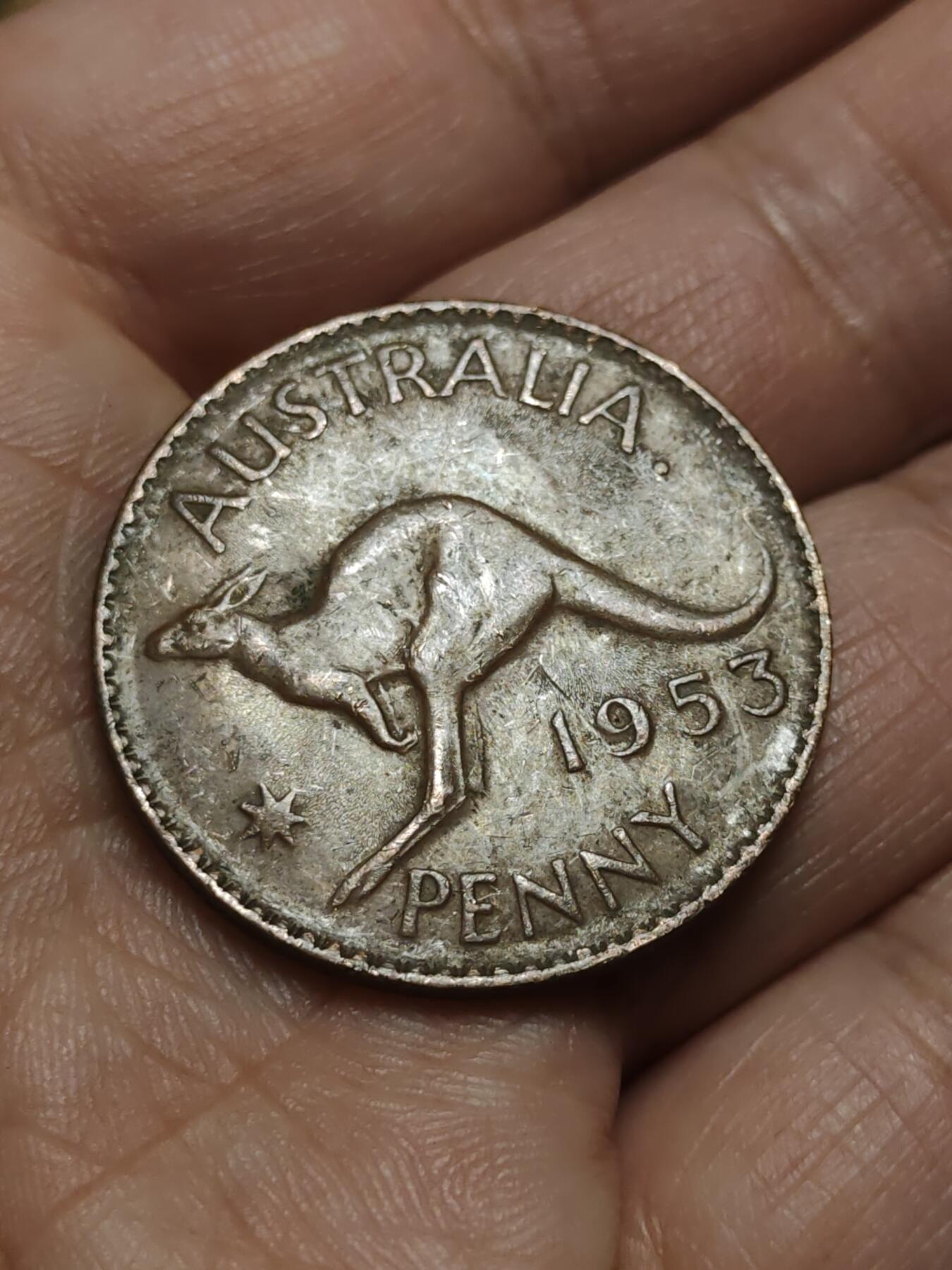 2026年第四十三场(总第二百一十二场）外国好品散币场(免佣金) 澳大利亚🇦🇺1953年1便士(伊丽莎白二世加冕年，第一版首发年)