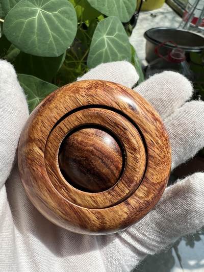 零元拍：精工海南黄花梨鬼工转运珠，一块料做出：58/22MM，内珠：28.5MM - 零元拍：精工海南黄花梨鬼工转运珠，一块料做出：58/22MM，内珠：28.5MM