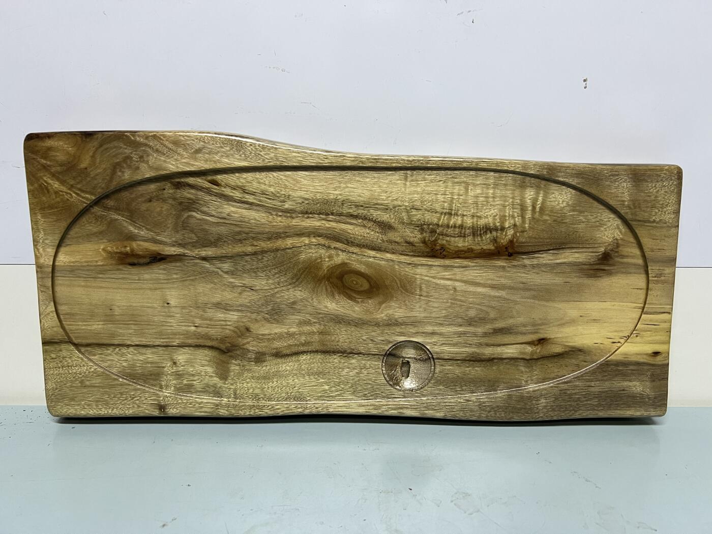 零元拍：NO3-3金丝楠茶盘 金光闪闪。尺寸约：48/21.5/2.5CM。