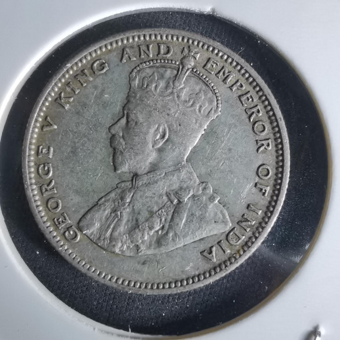 沼泽如烟--第1050场 英属海峡1935年20分银币