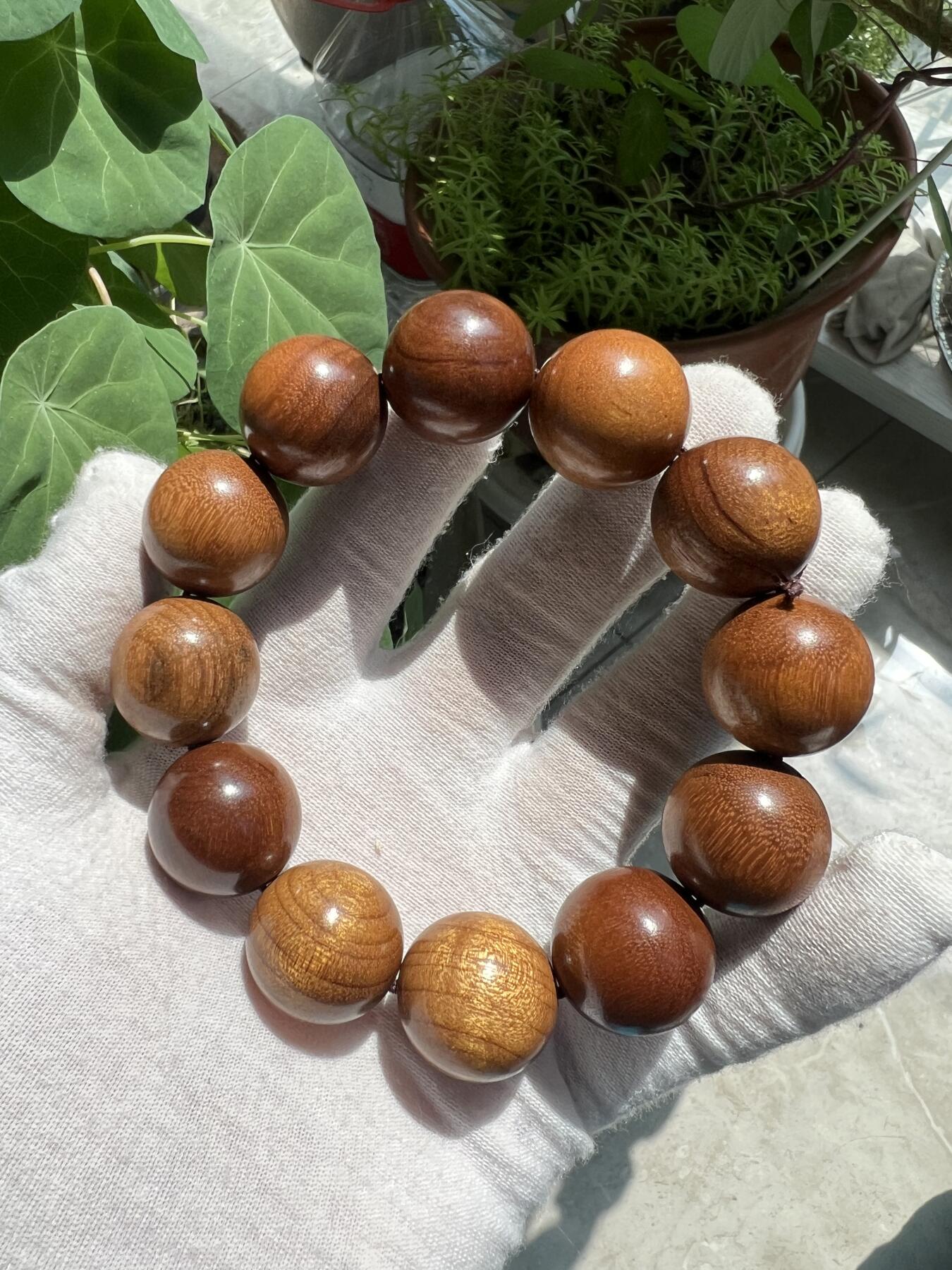 零元拍：金丝楠2.0手串 金丝满满，满手留香