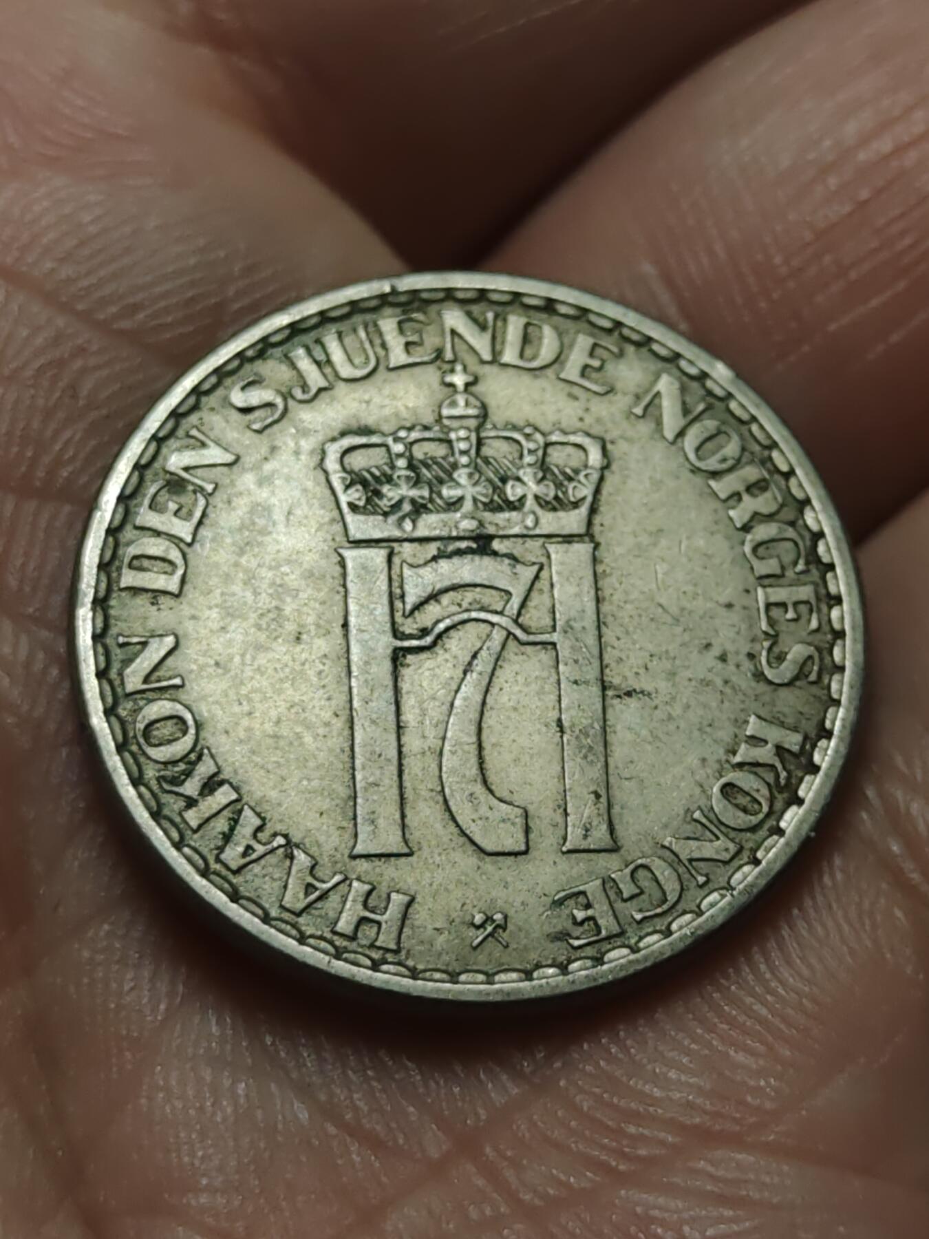 2026年第四十三场(总第二百一十二场）外国好品散币场(免佣金) 挪威🇳🇴1953年1克朗(哈康七世第四版首发年)