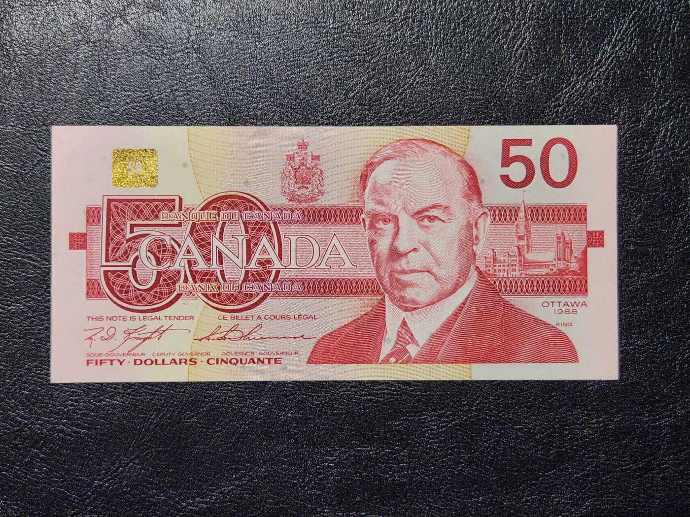 4月11号晚上8点 中外纸币自动截拍第55场 7630000狮子号 加拿大50几乎全新