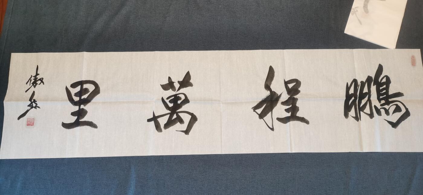 鹏程万里国家一级书法师李傲然老师作品