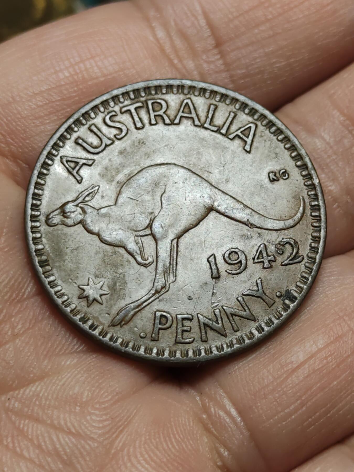 2026年第四十三场(总第二百一十二场）外国好品散币场(免佣金) 澳大利亚🇦🇺1942年1便士(乔治六世第一版)