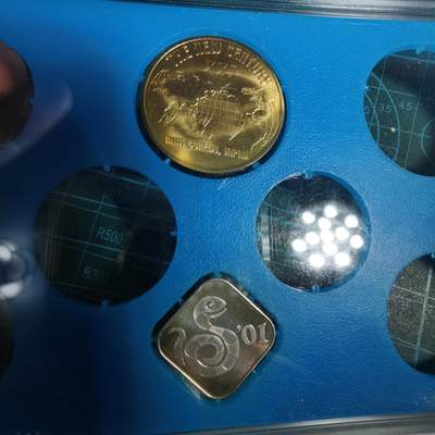 沼泽如烟--第1050场 - 2001年蛇年生肖章 4.3克纯银章带原盒 新世纪纪念铜章