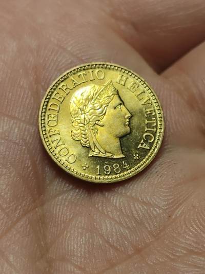 2026年第四十三场(总第二百一十二场）外国好品散币场(免佣金) - 好品–瑞士🇨🇭1984年5生丁(第五版，无标版)