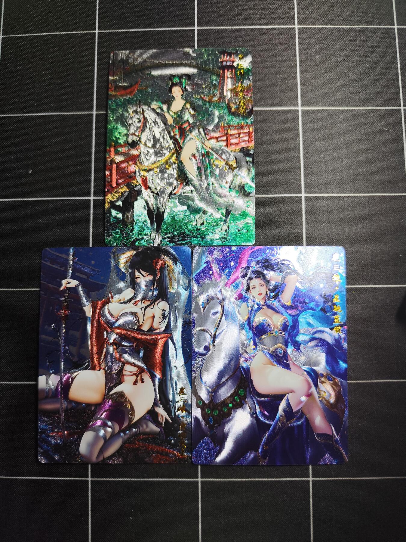欢迎送拍、零成本上架，释放现金流，合理分配上拍卡品 【折光一套】自制卡 扈三娘一套3张 奇典文化