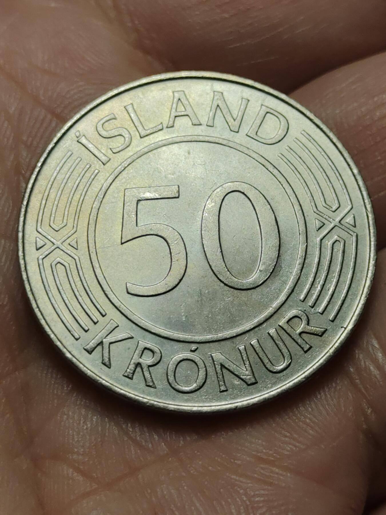 2026年第四十三场(总第二百一十二场）外国好品散币场(免佣金) 少见–冰岛🇮🇸1980年50克朗(共和国时期第二套最大面值，关门年)