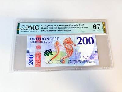 【Blue Auction】世界纸币精拍第808期——18级TOP拍卖/信誉/品质/专业/高效💫 - 【无47】库拉索 2025年200盾 PMG67EPQ 