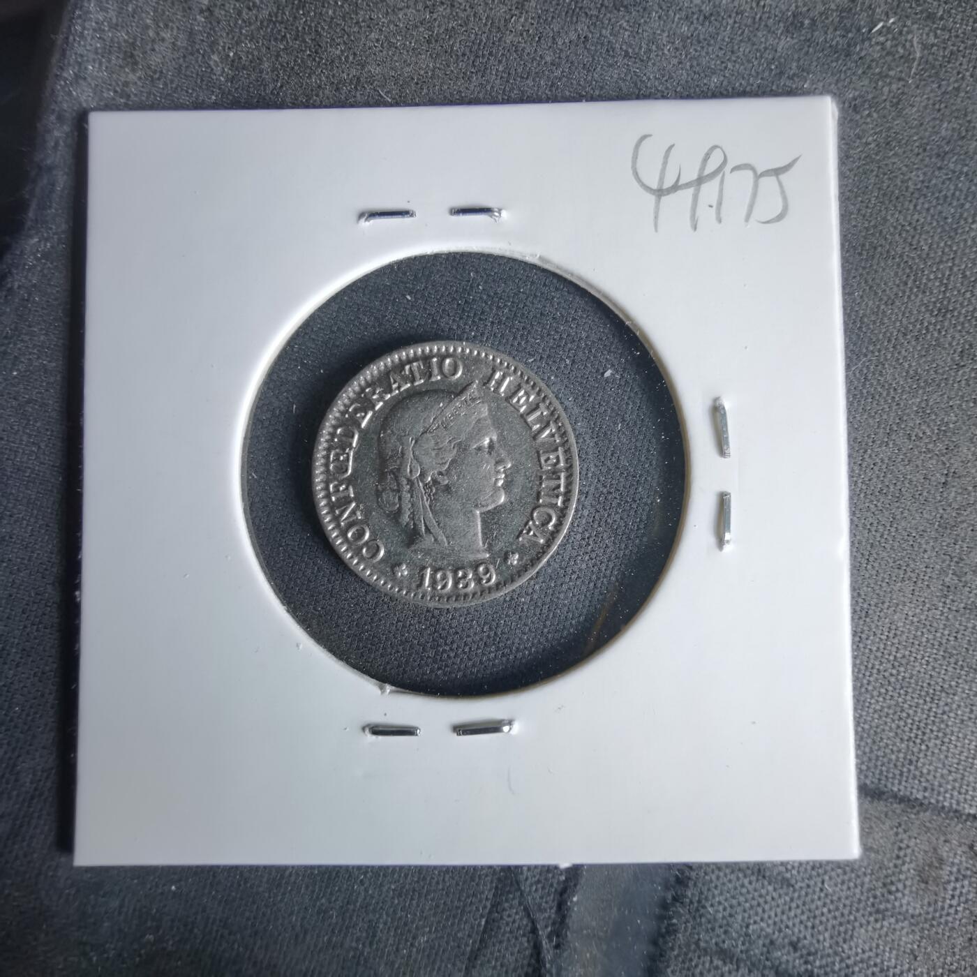 沼泽如烟--第1049场 瑞士1939年五分