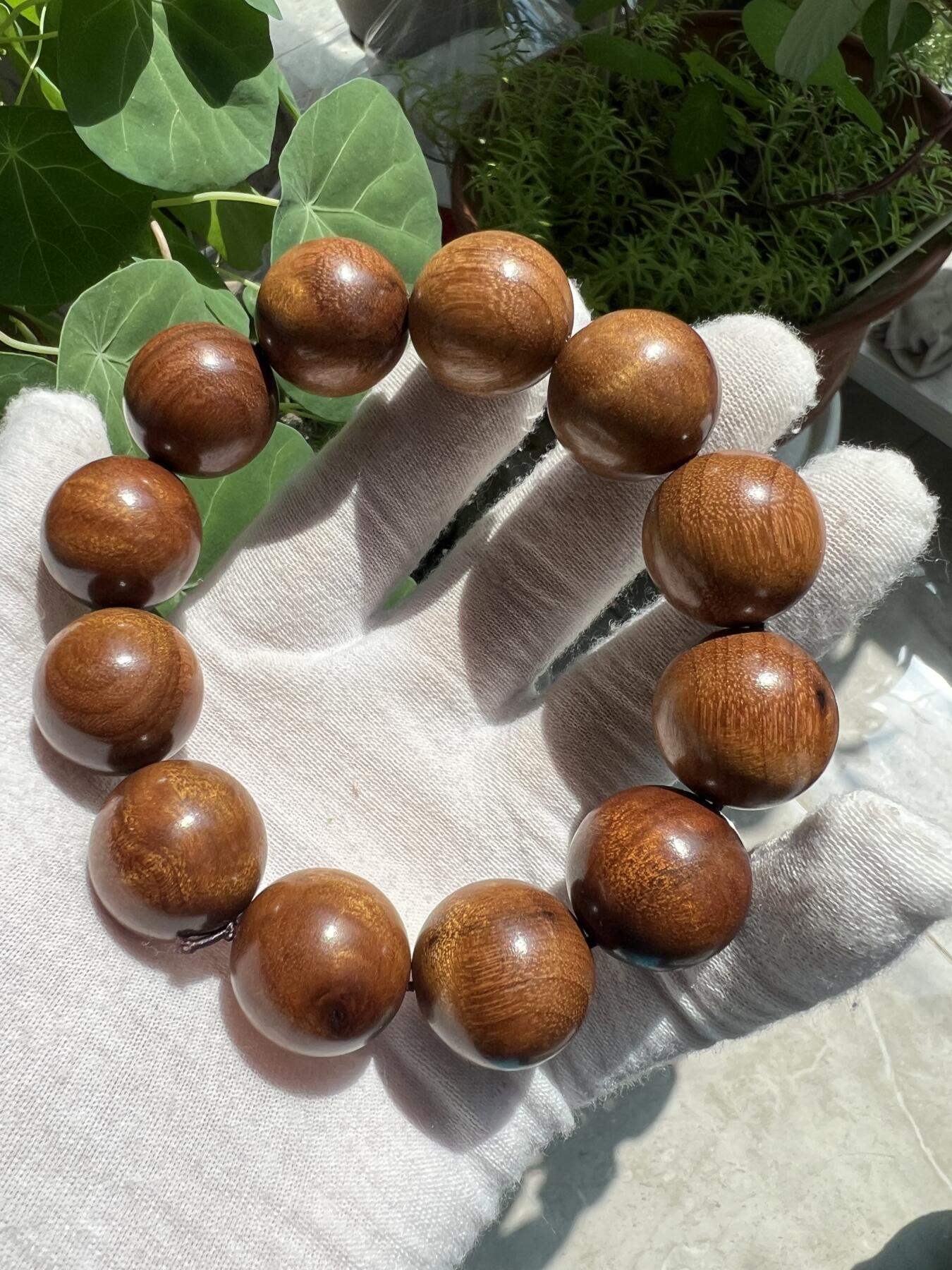 零元拍：金丝楠2.0手串 金丝满满，满手留香