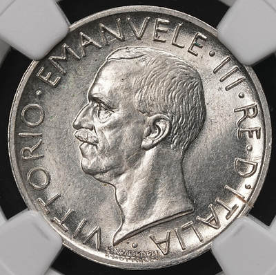 修遠堂世界钱币第111期 - NGC MS64  1930年意大利5里拉银币