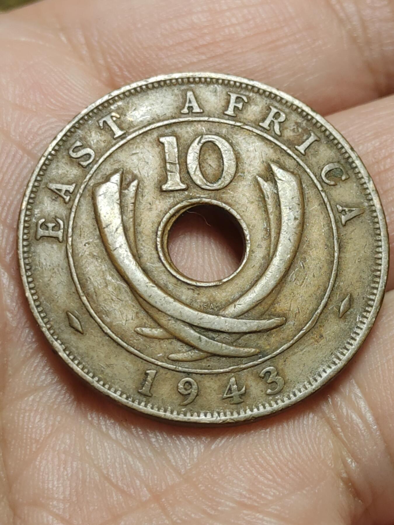 2026年第四十三场(总第二百一十二场）外国好品散币场(免佣金) 英属东非1943年10分(乔治六世第二版)