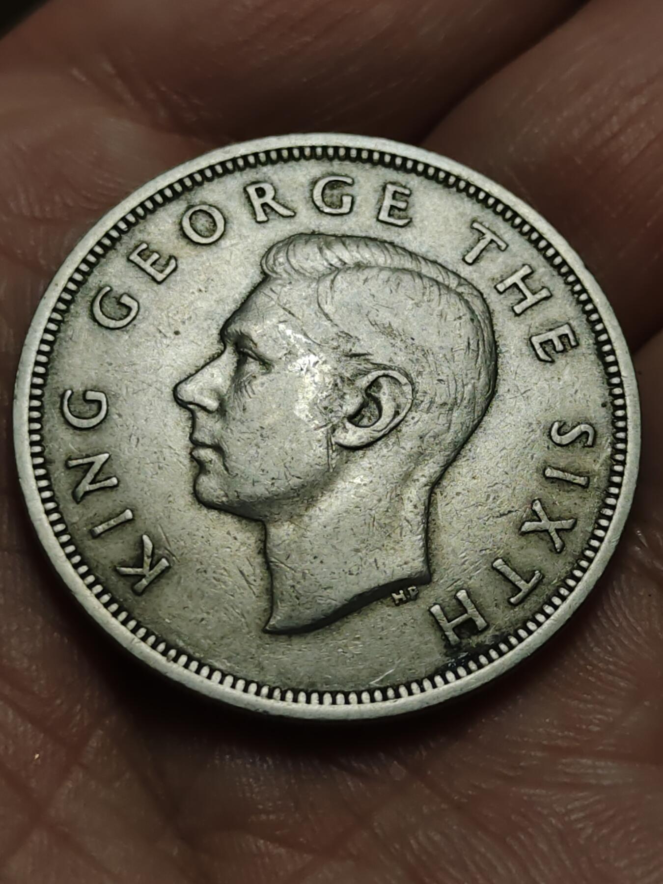 2026年第四十三场(总第二百一十二场）外国好品散币场(免佣金) 新西兰🇳🇿1950年半克朗(乔治六世第三版)