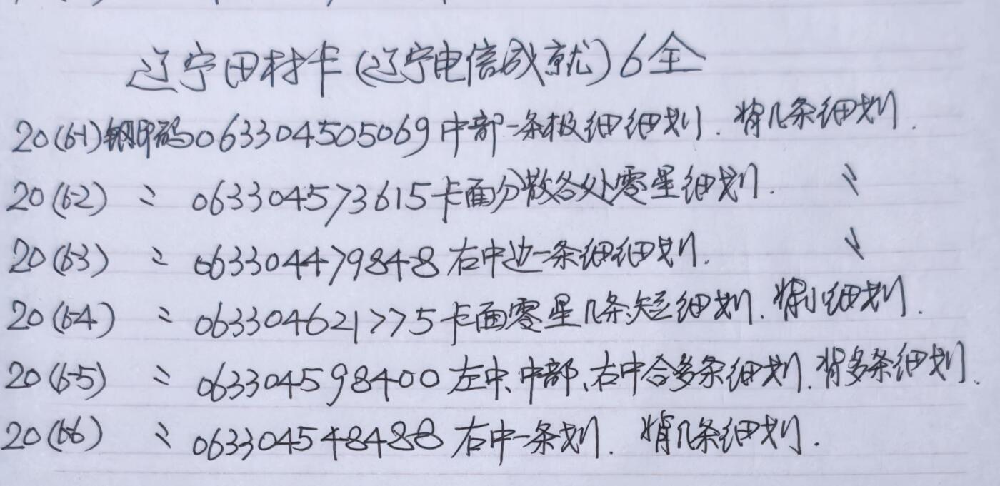 公藏第63期裸卡拍卖