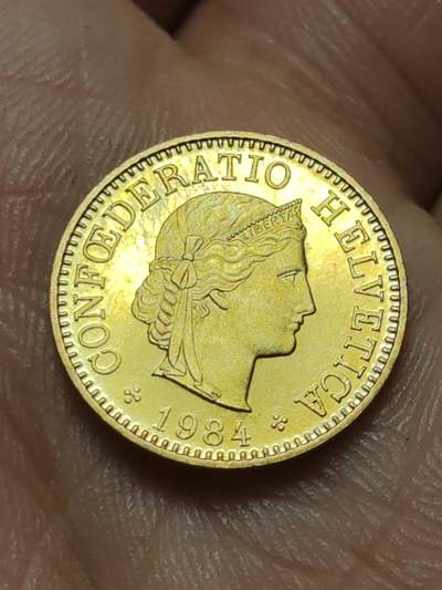 2026年第四十三场(总第二百一十二场）外国好品散币场(免佣金) - 好品–瑞士🇨🇭1984年5生丁(第五版，无标版)