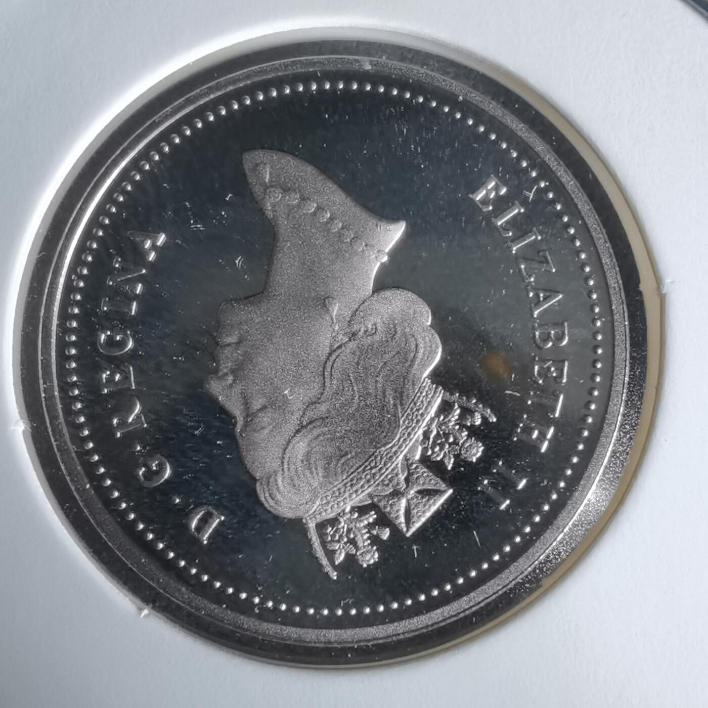 沼泽如烟--第1050场 加拿大1995年五分精制币