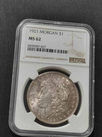 天下钱庄专场欢迎参拍 - NGC MS62 1921美国摩根一美元银币