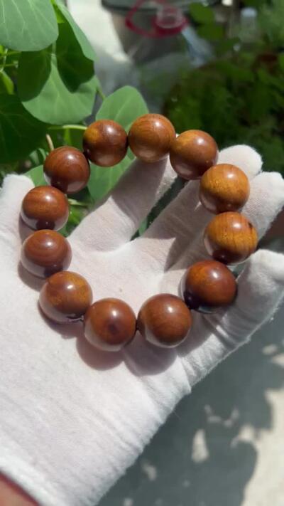 零元拍：金丝楠2.0手串 金丝满满，满手留香