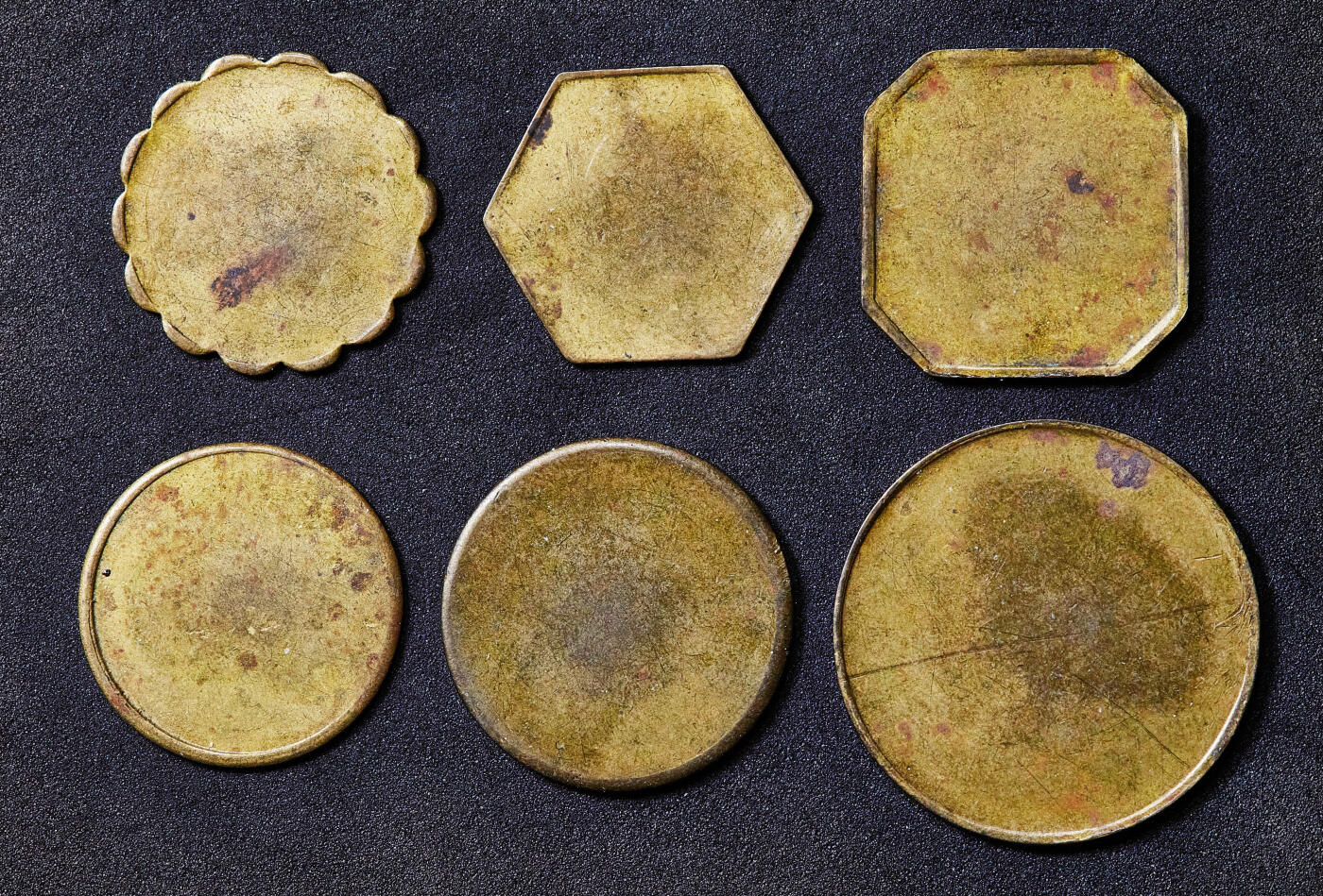 【俄甄集藏】满园春色-2026年(051)04-22星期三 晚 19:30 全场包邮 挪威1905-1950年斯匹次卑尔根富格勒峡湾5欧尔-5克朗商业代用铜币6枚全套，稀有品种