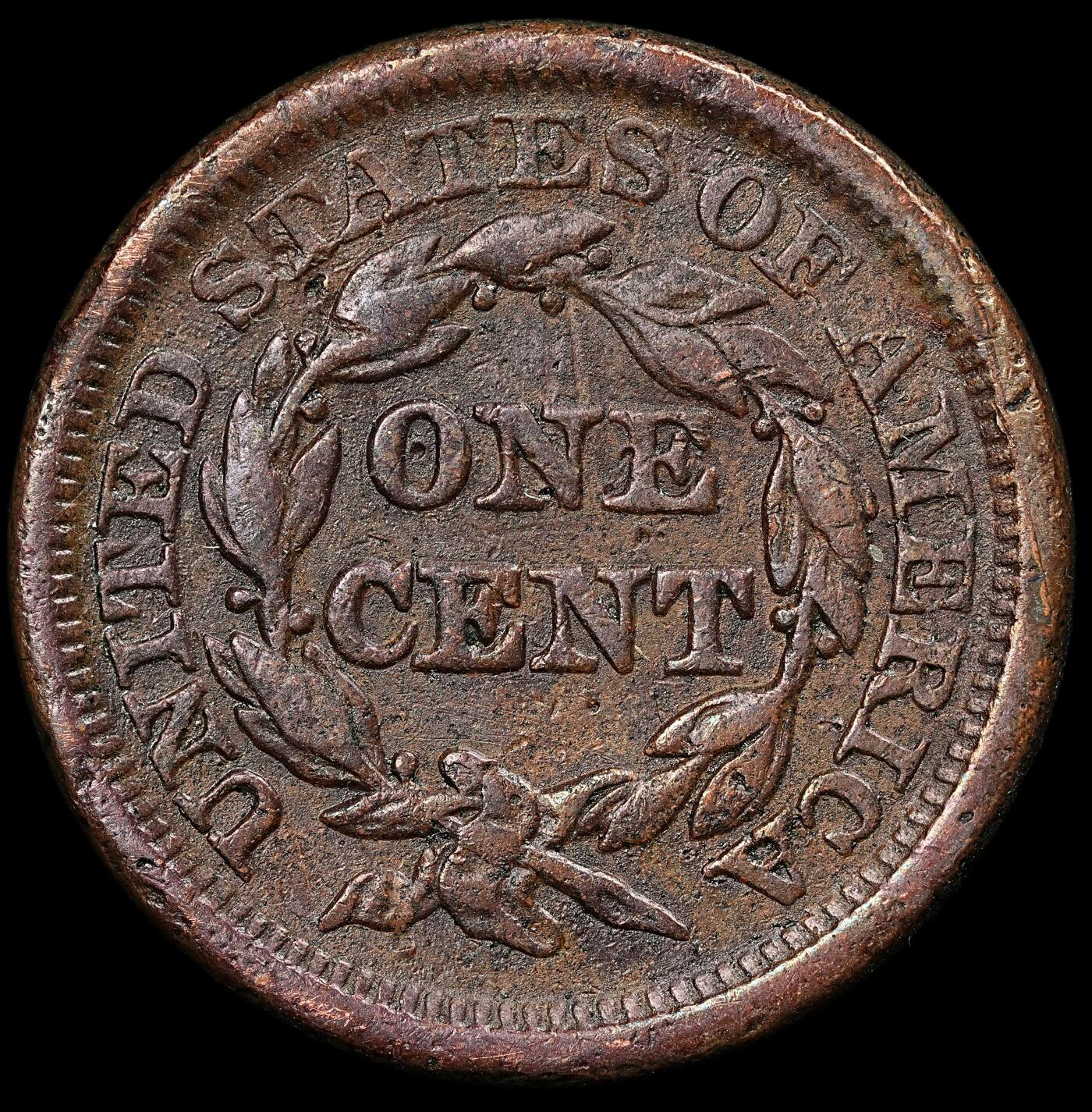 修遠堂世界钱币第111期 1845 年美国编织头发大版 1 美分铜币