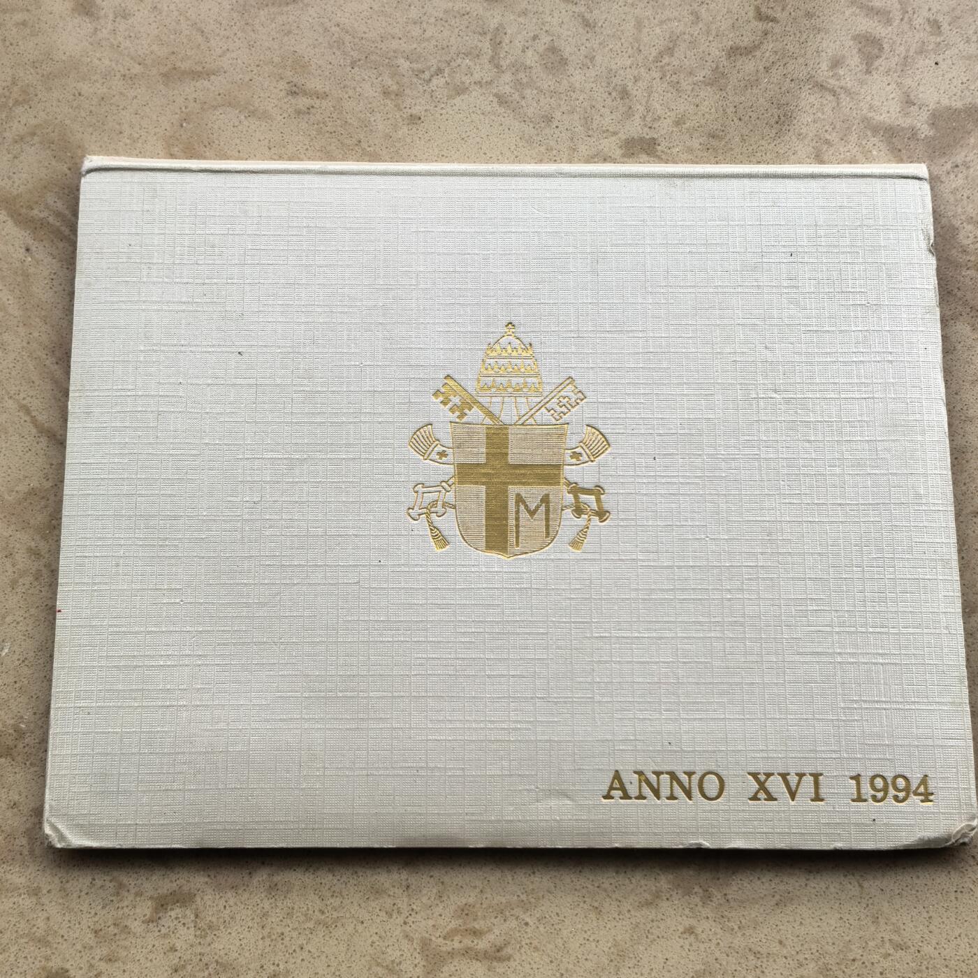 道一币馆币章第一百七十四场 原包装 梵蒂冈1994年清年套币七枚 含1000里拉银币