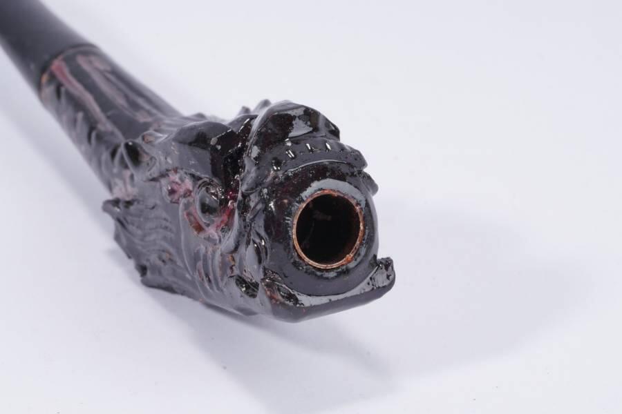 上海都达杂项专场八十一【全场包邮】  漆木龙头烟嘴63-347