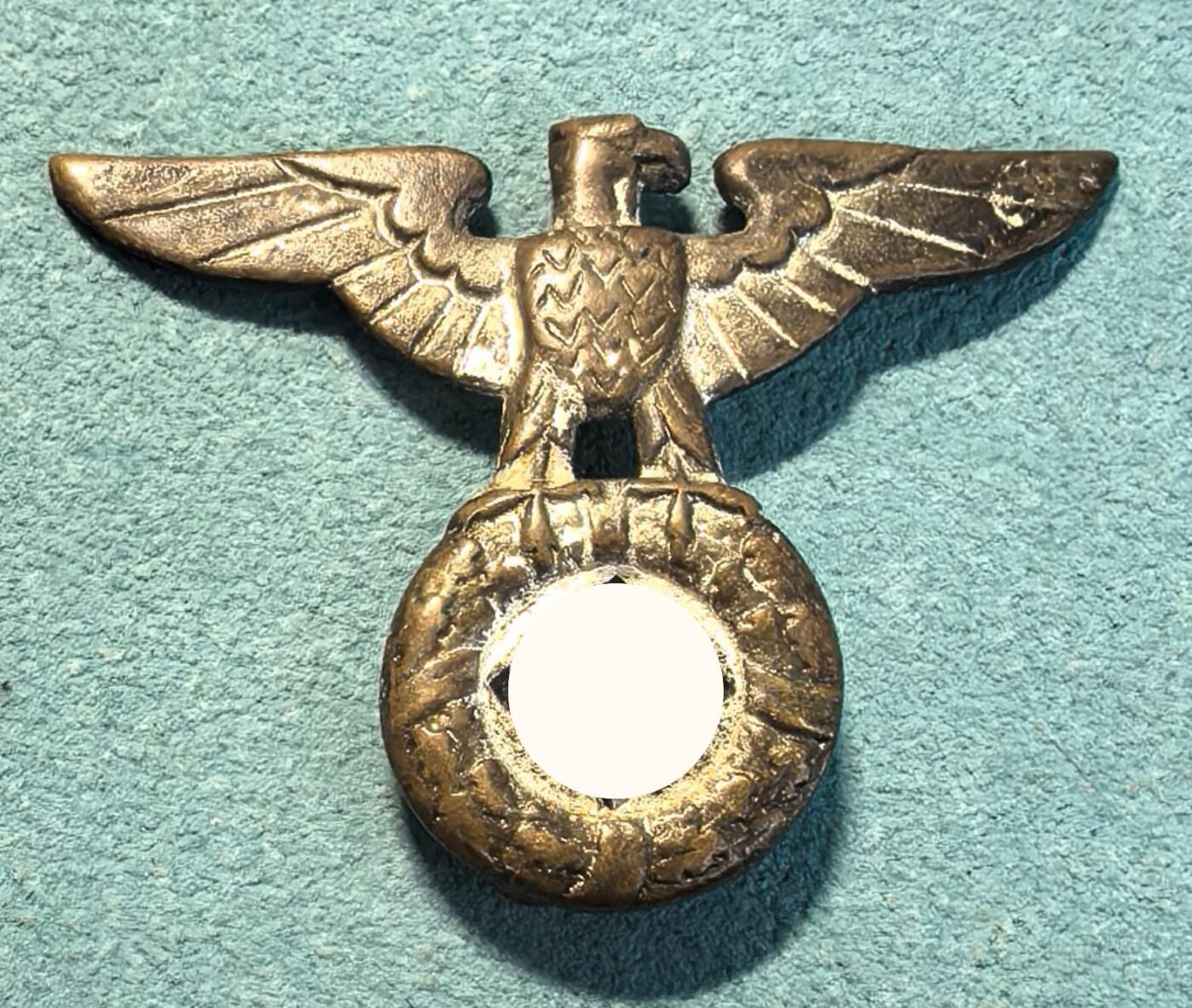 盛世勋华——号角文化勋章邮票专场拍卖第314期 德国（1939）冲锋队SA桶帽金属帽徽 极为少见