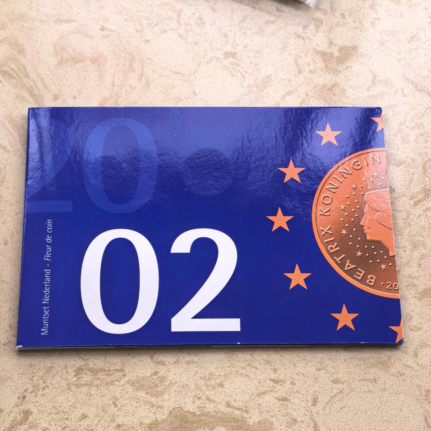 道一币馆币章第一百七十四场 原包装 荷兰2002年欧元套币8枚