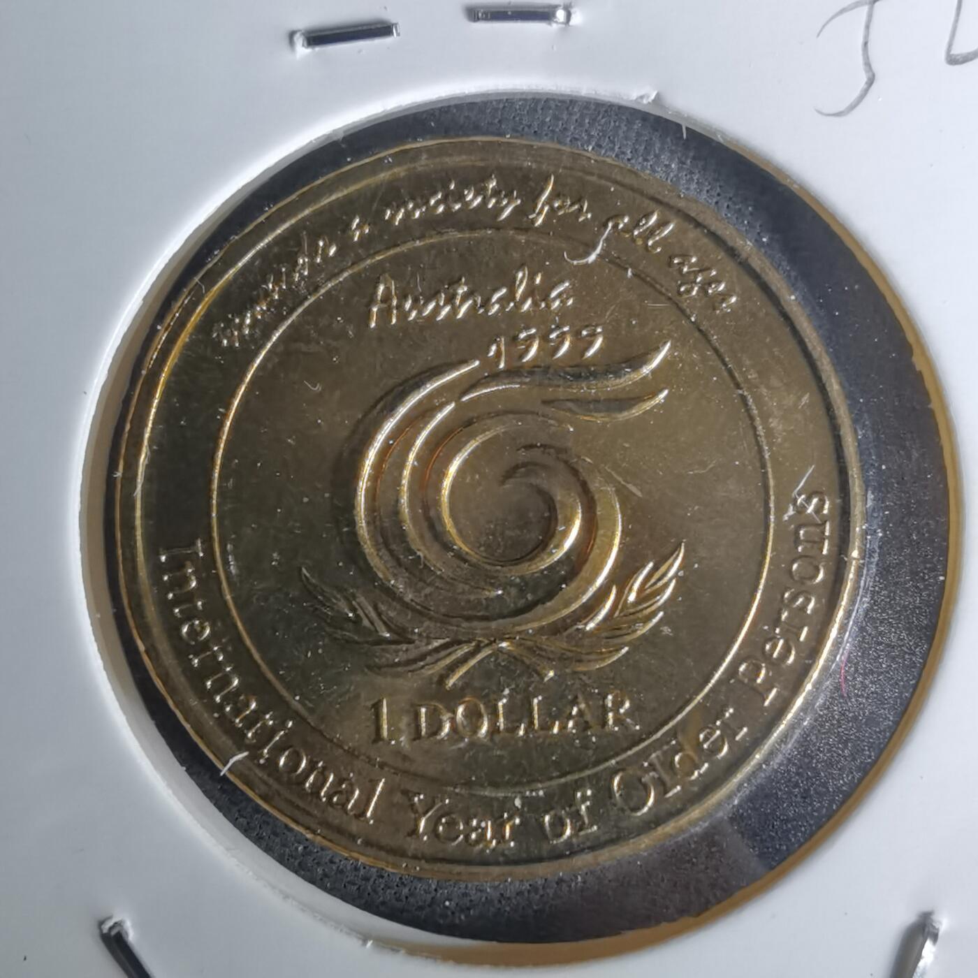 沼泽如烟--第1052场 澳大利亚1999年一元纪念币