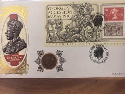 轻松集币无压力 - 英国乔五半便士本汉姆装帧首日封