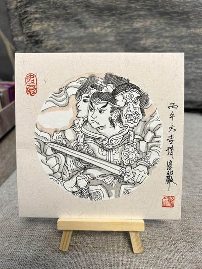 喜灰玩卡拍卖第八期，接拍品0佣金，欢迎送拍，释放现金流，让自己有资金可以购买更多喜欢的卡牌，让别的卡友能淘到更多心仪的卡牌 【手绘】 赵洛严老师手绘 哪吒