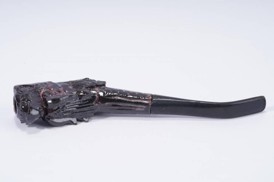 上海都达杂项专场八十一【全场包邮】  漆木龙头烟嘴63-347