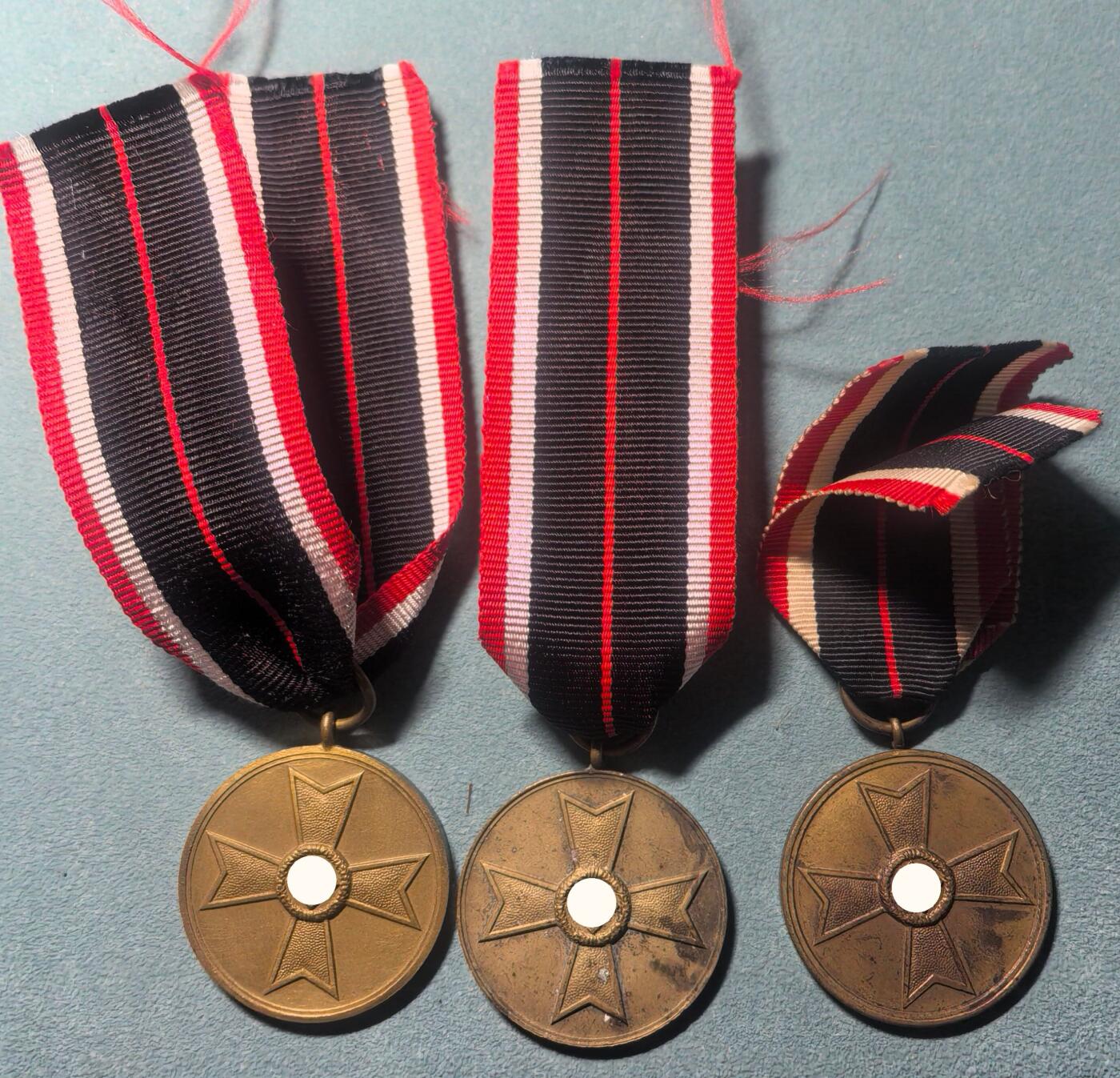 盛世勋华——号角文化勋章邮票专场拍卖第314期 德国（1939）战功十字奖章 铜质 3枚