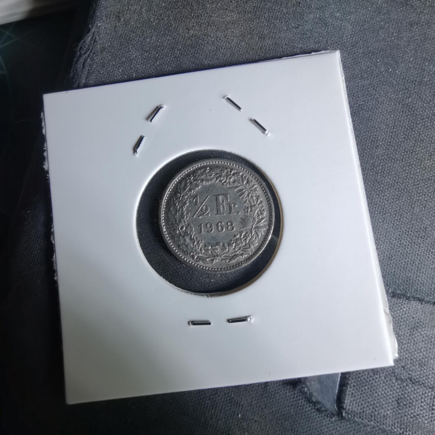 沼泽如烟--第1052场 瑞士1968年半法郎