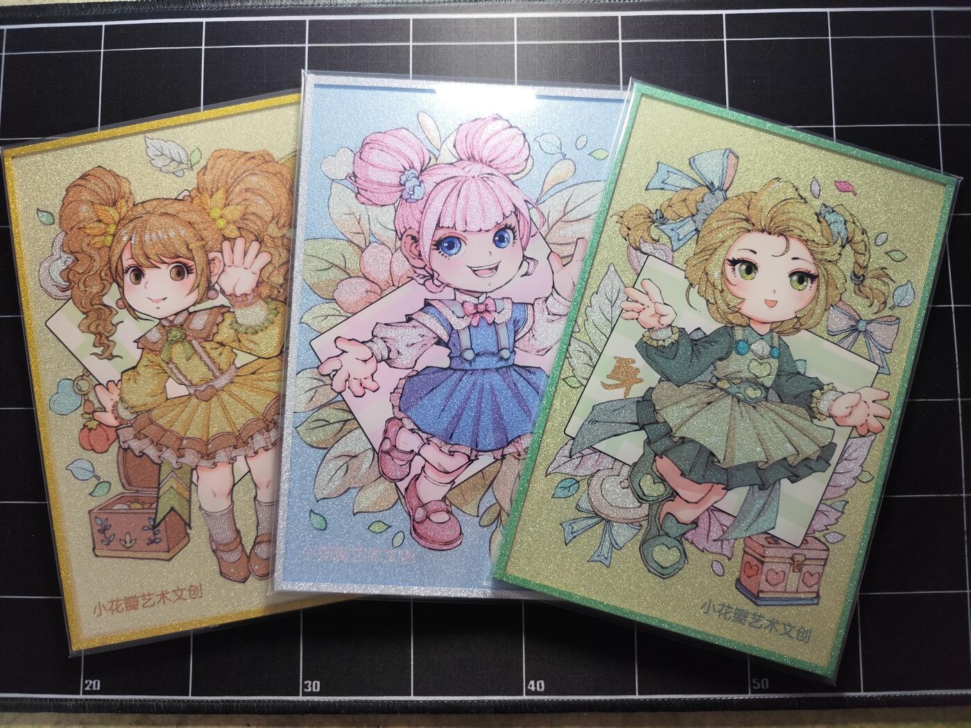 欢迎送拍、零成本上架，释放现金流，合理分配上拍卡品 【大色纸一套3张】小花瓣艺术文创