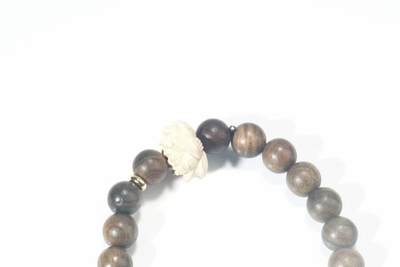 上海都达杂项专场102【全场包邮】  天然绿檀木0.9圆珠手串63-318